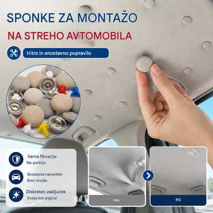【30 kosov】Sponke za odstranjevanje platna za streho avtomobila (vključuje komplet orodja za namestitev)
