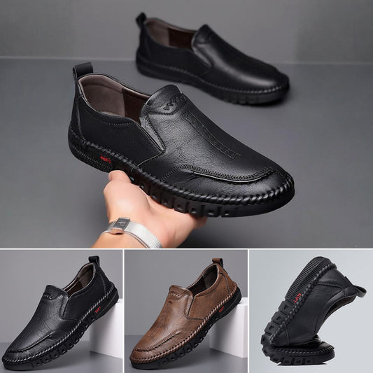 🏆👞【39-44】2026 Męskie buty sportowe na co dzień, wykonane z prawdziwej skóry, z miękką podeszwą, antypoślizgowe, oddychające