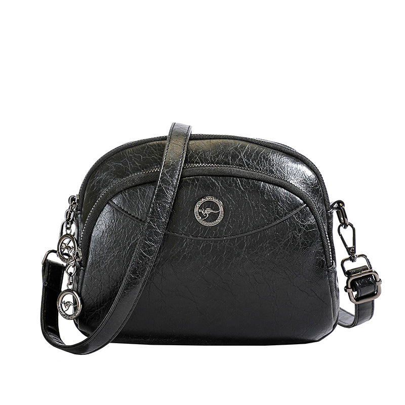 👜【Vrhunski material iz pravega usnja】Elegantna torba za čez ramo za ženske