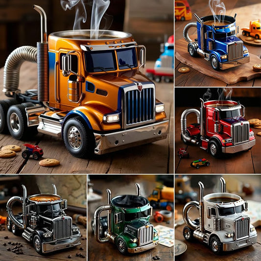 🚛Ručně vyráběné hrnky na kávu pro kamiony