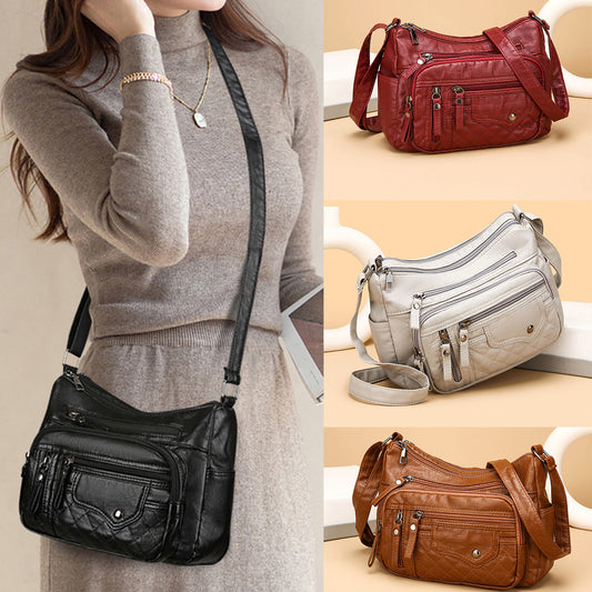 🔥👜2025 Nowa modna duża pojemność damska miękka skórzana torba na ramię