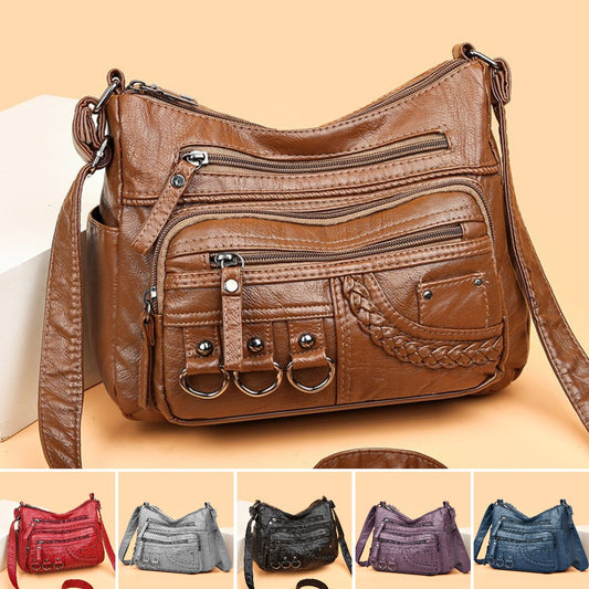 💥👜Nová velkoobjemová měkká kožená taška přes rameno/crossbody pro rok 2025