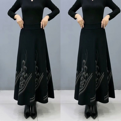 🎀 【S–3XL】Podzimní a zimní zesílená vlněná sukně, módní a univerzální