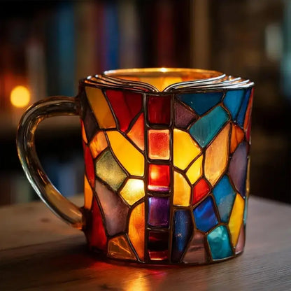 📚 🥤3D poslikana skodelica za kavo v obliki knjige