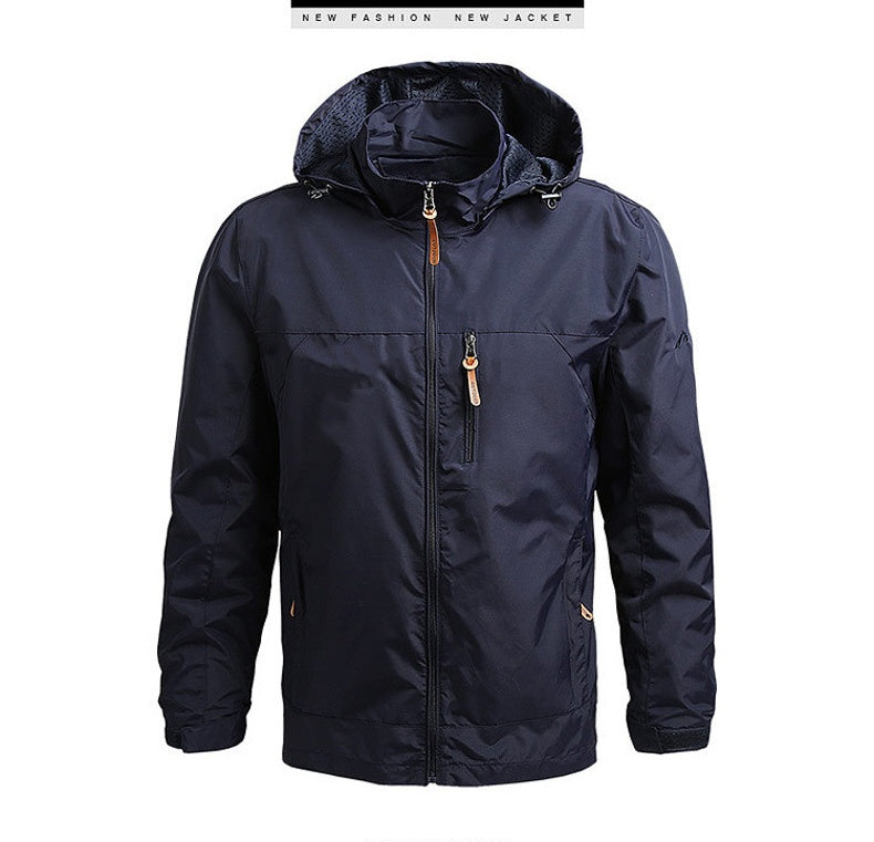 💥【M-5XL】 Vonkajšie oblečenie s kapucňou odolné voči dažďu a slnku Voľná príležitostná vetrovka