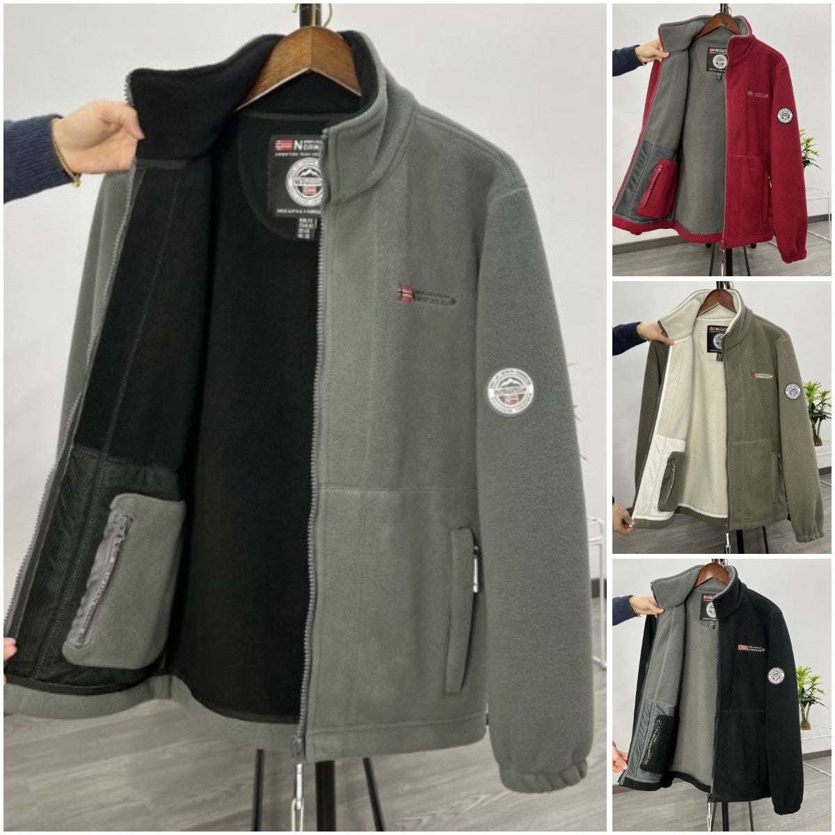 ✨【S-3XL】Moške tople in sproščene jakne velikih velikosti za jesen in zimo