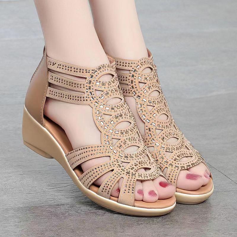 🔥👡【Rozmiary 35-42】Nowe modne sandały damskie w jednolitym kolorze