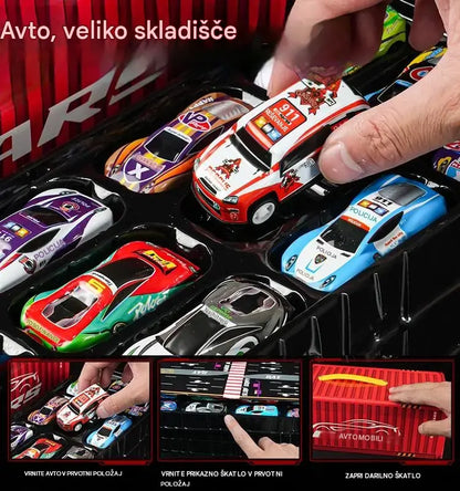 【50% POPUST】🎁48 snemljivih miniaturnih avtomobilčkov z vgrajeno garažo
