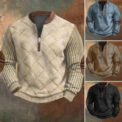 🔥【S-5XL】Męska półprzezroczysta bluza z kapturem zapinana na zamek z nowym jesienno-zimowym nadrukiem