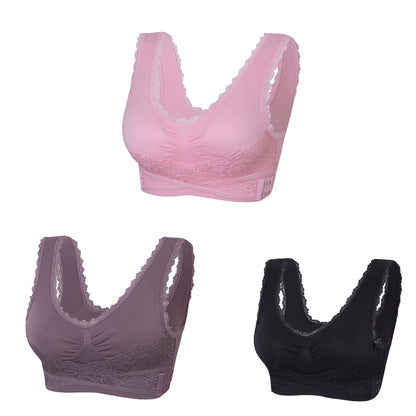 👙【3piezas】 Sujetador anti-caída con cierre lateral y diseño cruzado – Cómodo y moldeador ✨