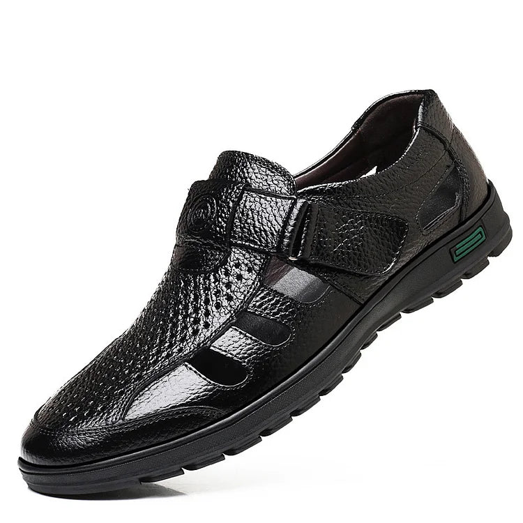 【39-44】🔥2026 Sandalias de cuero transpirables para hombre de verano