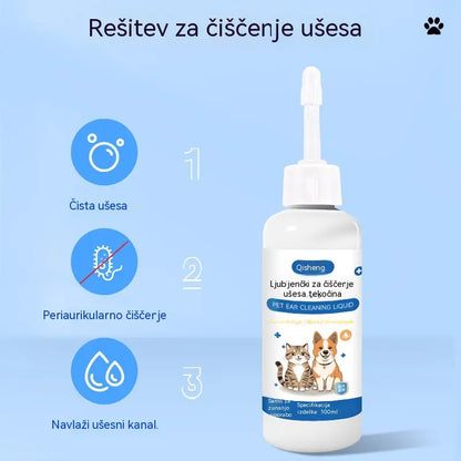 🐶🐱 Čistilo za ušesa za lajšanje srbečih ušes pri psih in mačkah.
