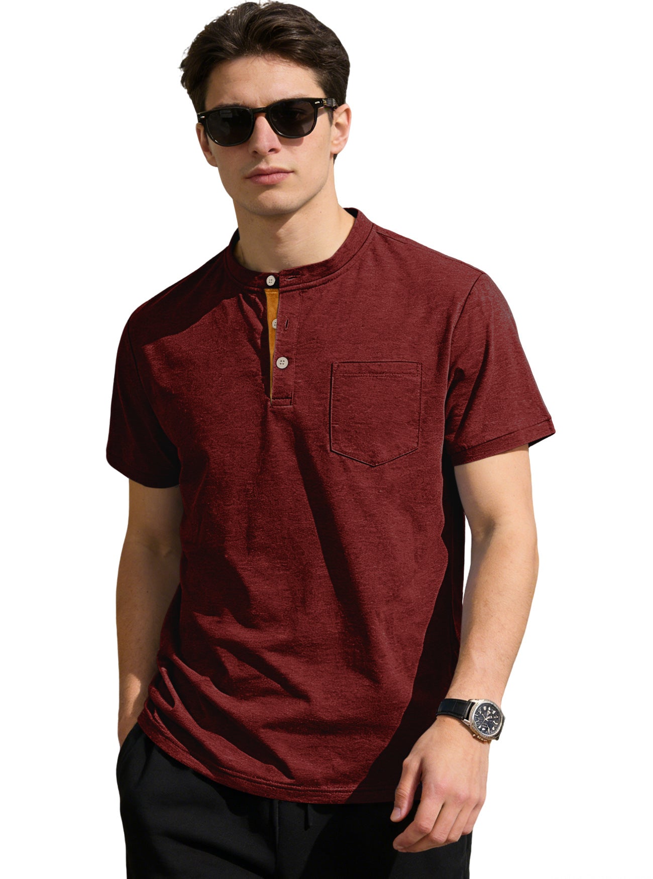 👔 Stylowy męski T-shirt w stylu casual na lato