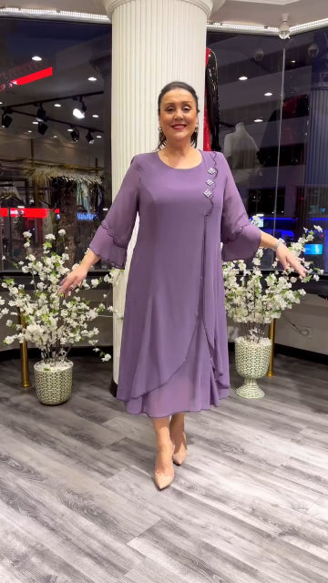 【S-5XL】❤️2024 nowa elegancka sukienka z szyfonu