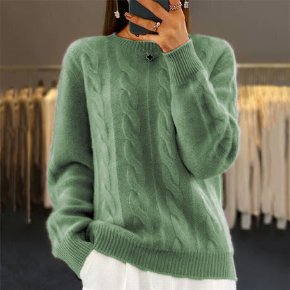 🔥【S-XL】 jesienny i zimowy nowy, jednokolorowy, wysokiej jakości wełniany sweter