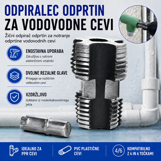 🛠️【Navojni rezilnik notranjih lukenj za cevi + navojni rezilnik zunanjih lukenj】⚙️🔩 Pribor za navoje cevi