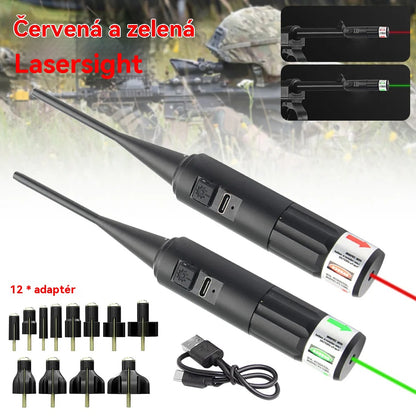 🎉Nastavitelná sada červeného laserového zaměřovače