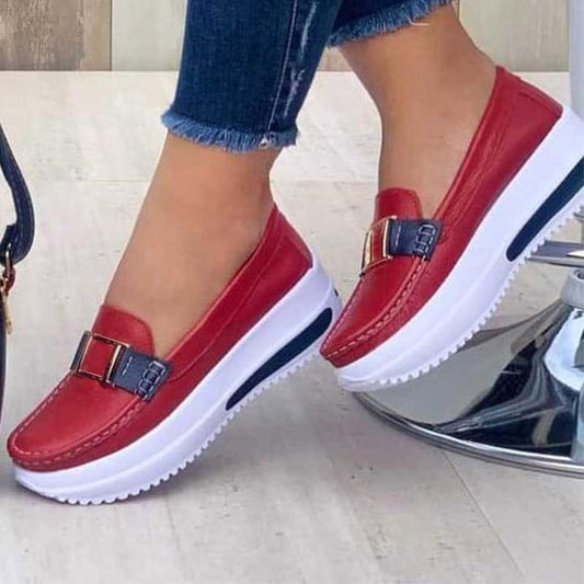 🔥🩰【35-43】2026 nowy styl damskie buty casualowe buty z grubą podeszwą miękkie i wygodne