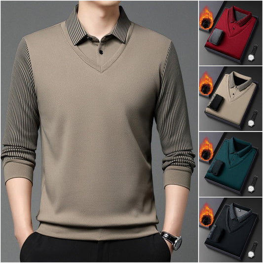 🔥【M-4XL】👔 Business casual, dwuwarstwowa, ciepła kamizelka