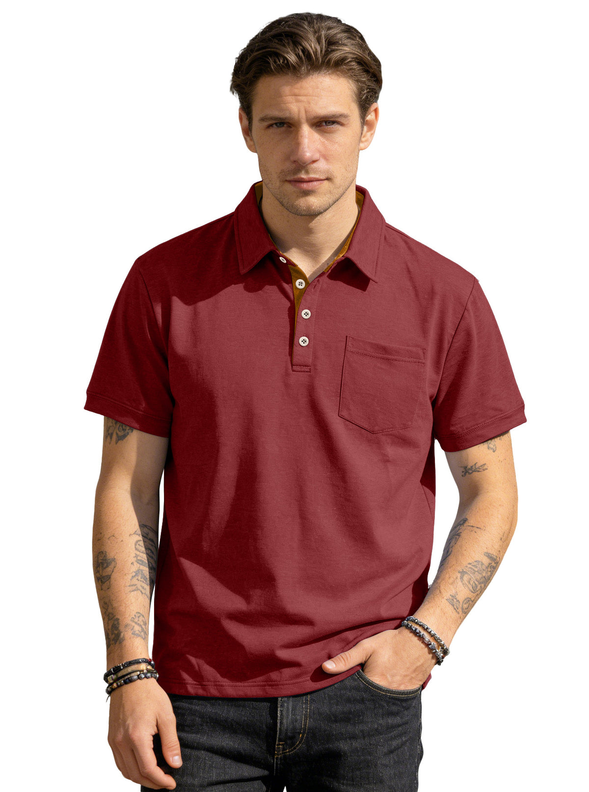 👔 Stylowy męski T-shirt w stylu casual na lato