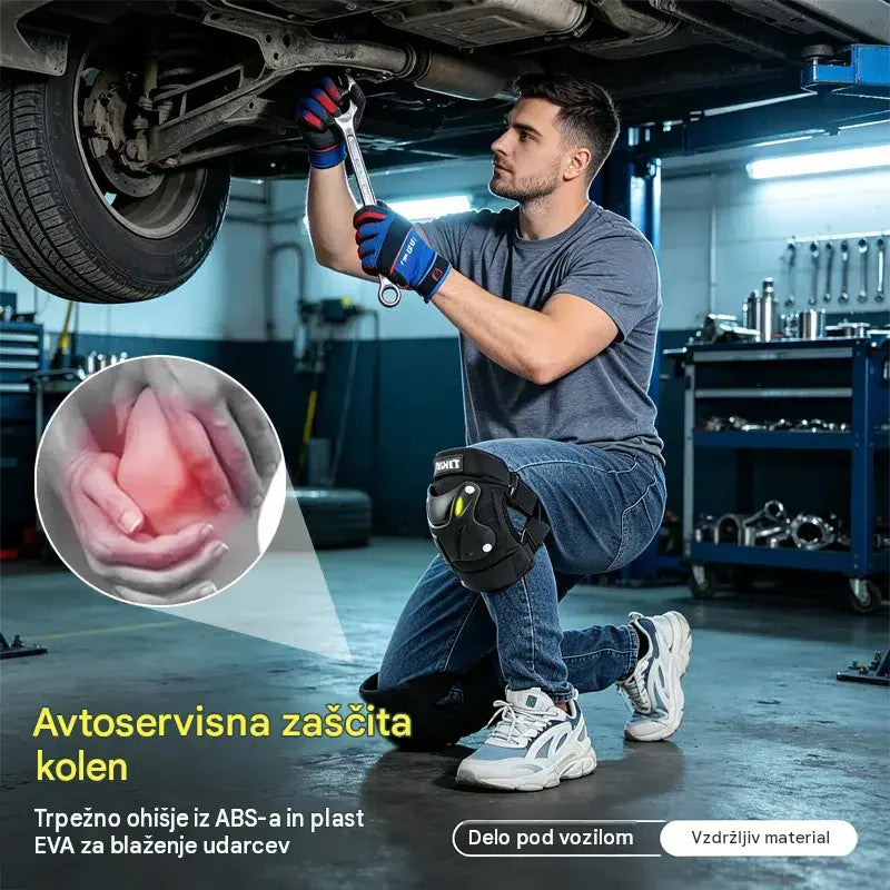 Fluorescentni zaščitni ščitniki za kolena za vse letne čase
