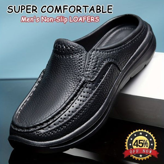 🔥👞【39-45】Novi stil udobnih i prozračnih ručno izrađenih muških papuča od prave kože