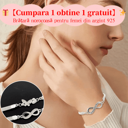 ✨🎁【Compra 1 y llévate 1 gratis】✨✨Pulsera de la suerte para mujer, fabricada en plata 925