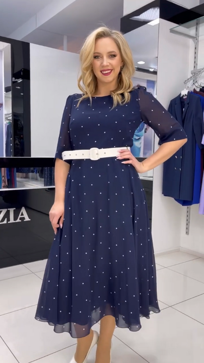 【S-5XL】❤️2024 nowa elegancka wiosenna sukienka w kropki
