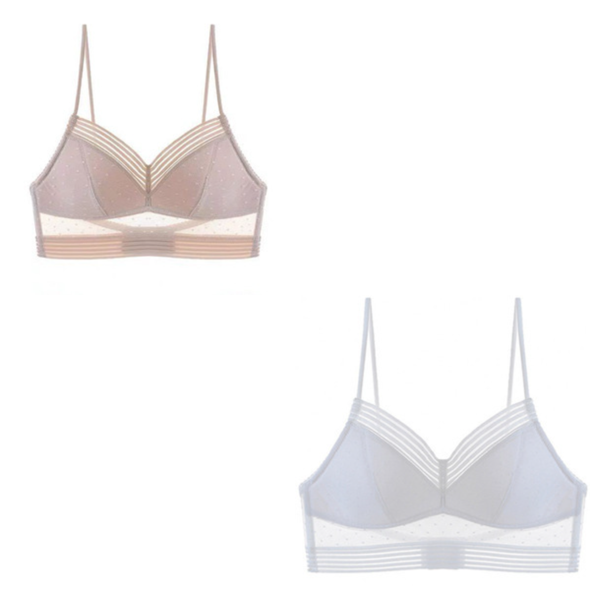 🌷🌈【2 sztuki】【S-3XL】👙Letni ultracienki koronkowy biustonosz w kształcie litery U z pięknym tyłem