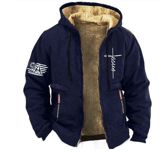 【S-3XL】Modna męska, jesienno-zimowa, pogrubiana kurtka z lekkiego aksamitu