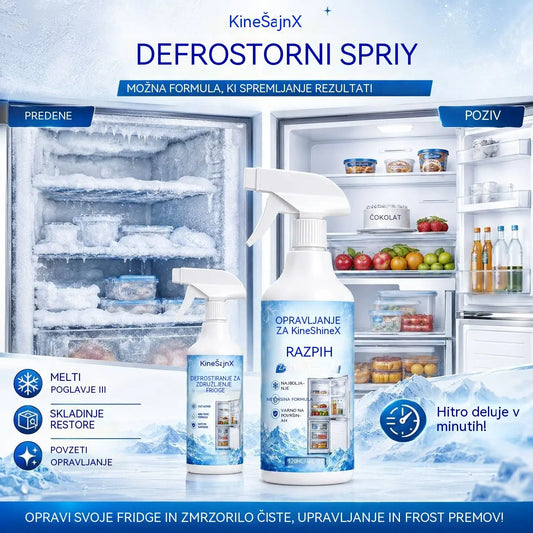🔥【2 steklenički za 23 evrov】❄️ Novo sredstvo za odmrzovanje 2026 🧡 Hitro odstranite led iz zamrzovalnika