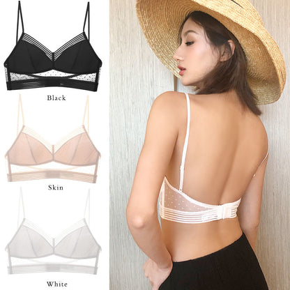 🌷🌈【2 sztuki】【S-3XL】👙Letni ultracienki koronkowy biustonosz w kształcie litery U z pięknym tyłem