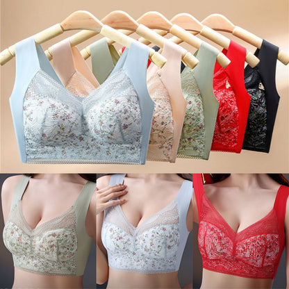 【Sada 3 kusů】💕🎁Ultratenká prodyšná nastavitelná podprsenka Ice Silk [40 kg-100 kg]