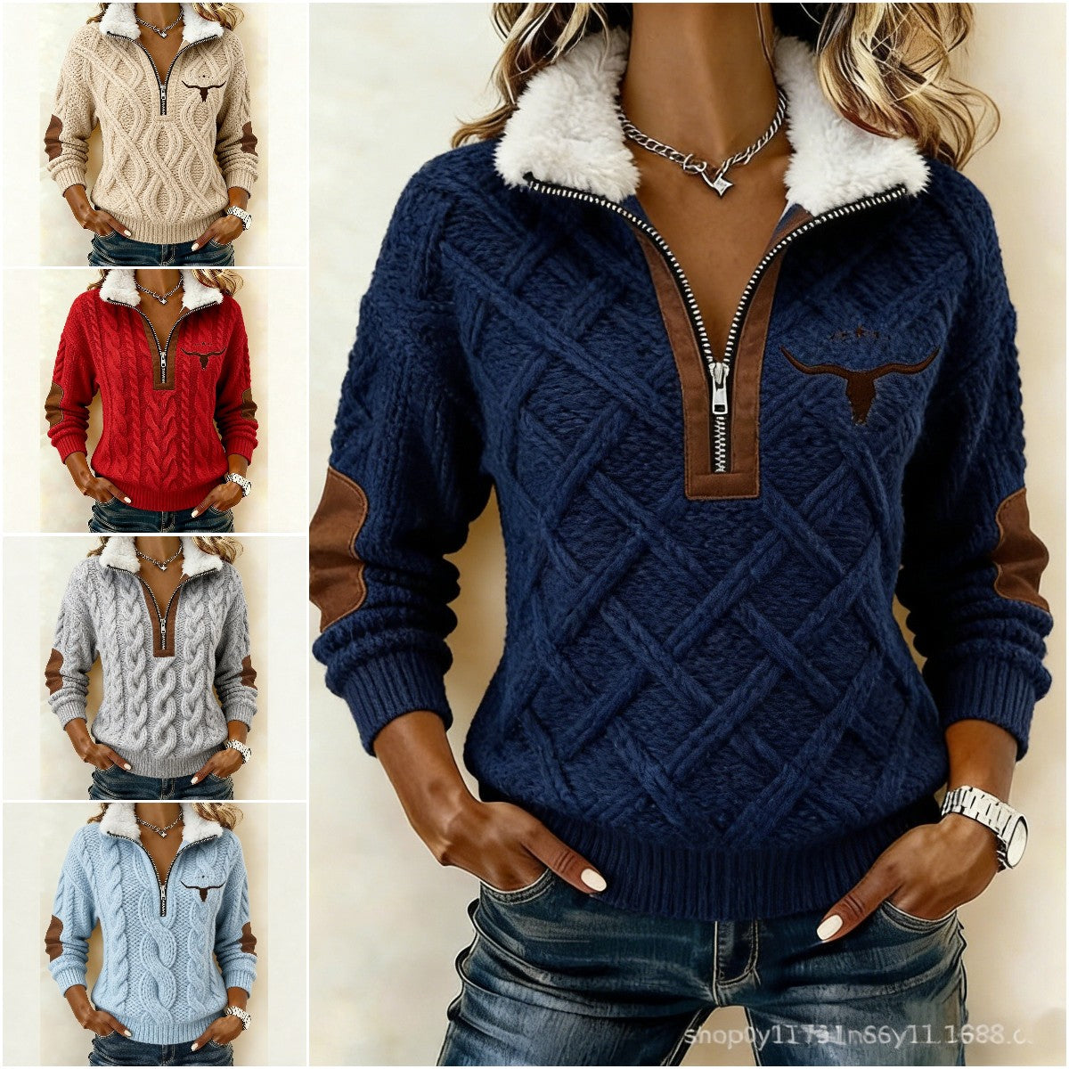 🔥🔥 Elegantna ženska pletenina z dolgimi rokavi in ohlapnim krojem