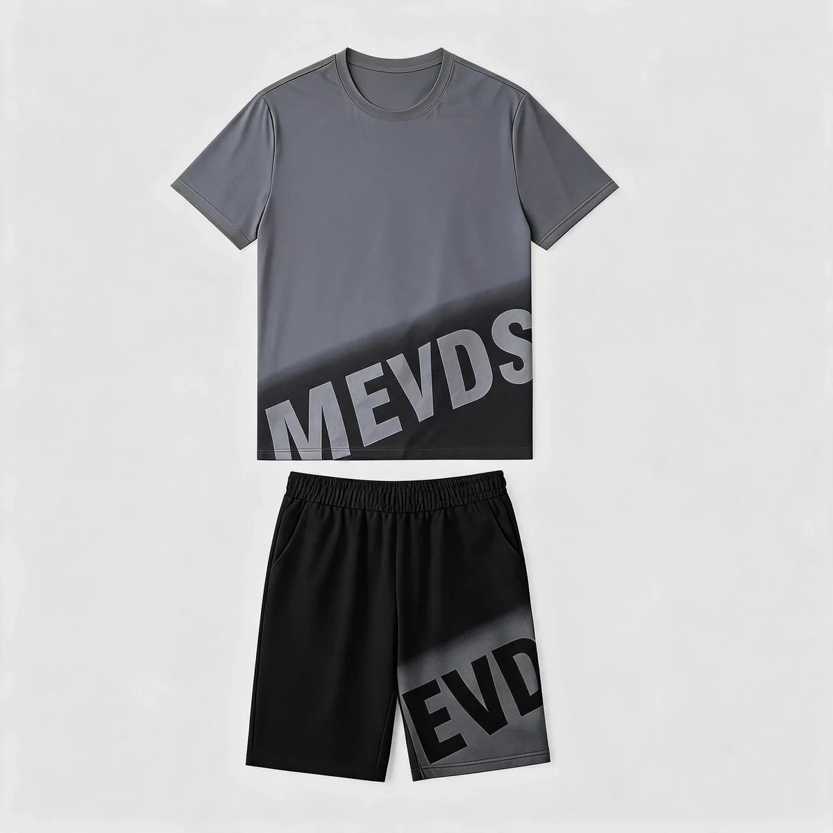 ✅【Płatność przy odbiorze】💥（M-5XL)Nowy męski dres składa się z koszulki i spodenek.、