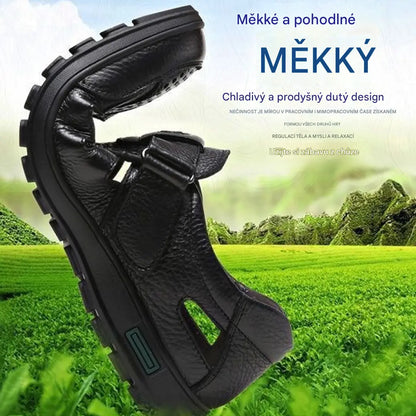 🎈【39-44】Pánské prodyšné letní sandály z pravé kůže