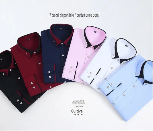 【S-4XL】👕2025 nová prodyšná business ležérní pánská košile