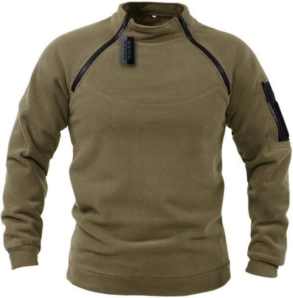 【S-4XL】Męski, ciepły T-shirt outdoorowy na jesień i zimę z długimi rękawami