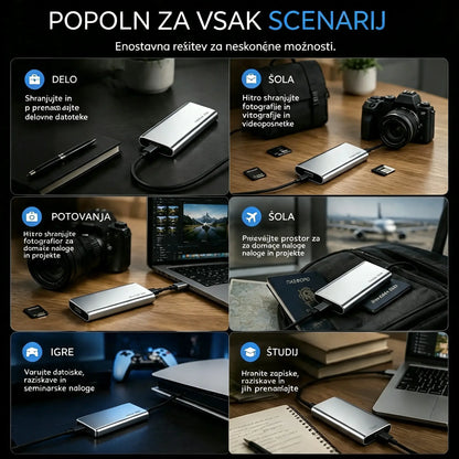 Zadnji dan 50 % popusta - Prenosni zunanji SSD - Zaščitite svoje fotografije, videoposnetke in pomembne datoteke.