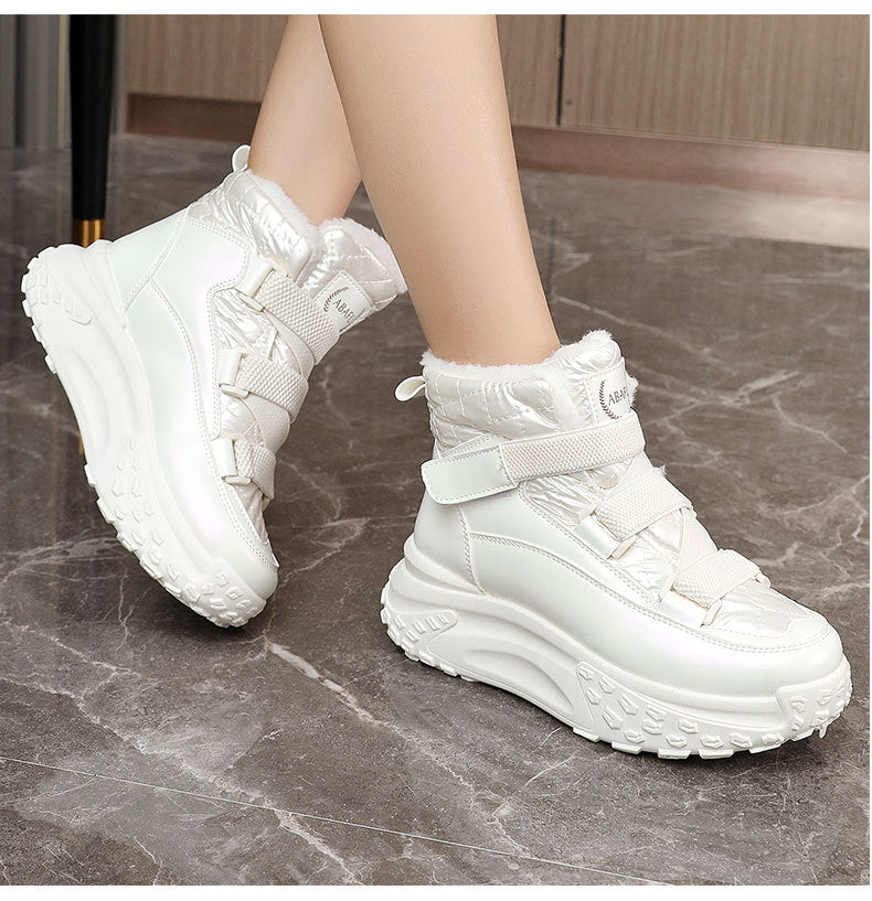 【Novinka 2026】【35-40】✨ Nové dámské boty na platformě s fleecovou podšívkou