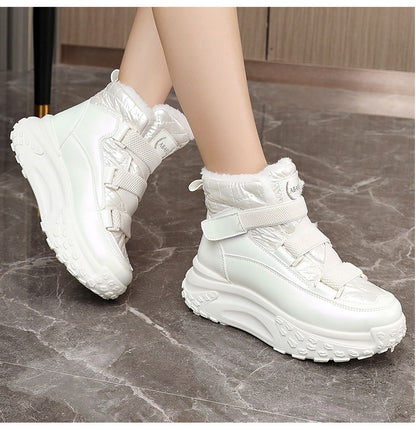 【Novinka 2026】【35-40】✨ Nové dámské boty na platformě s fleecovou podšívkou