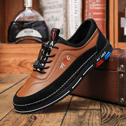 💯🔥【39-48】Pánske ležérne business topánky sú vyrobené z nepremokavej a škvrnám odolnej kože s mäkkou podrážkou pre pohodlné nosenie.