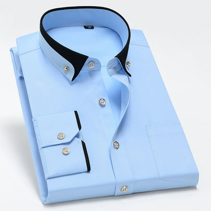 【S-4XL】👕2025 nová prodyšná business ležérní pánská košile