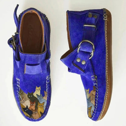 Nowe, jesienne, płaskie, wysokie buty na co dzień, miękkie skórzane, zapinane na zamek płaskie botki 【35-43】