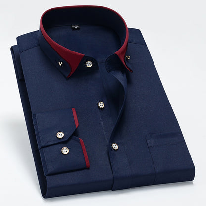 【S-4XL】👕2025 nová prodyšná business ležérní pánská košile