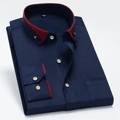 【S-4XL】👕2025 nová prodyšná business ležérní pánská košile