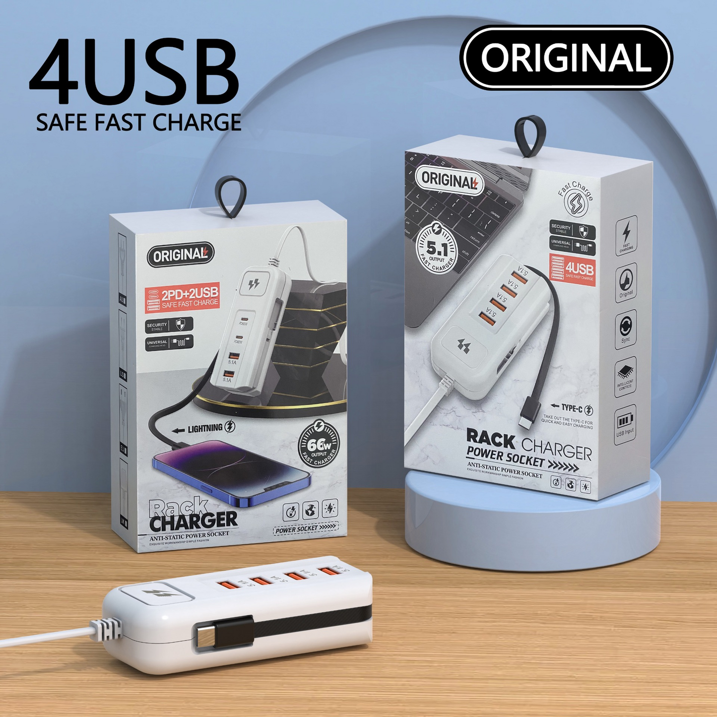 ⚡ USB prodlužovací kabel a přepěťová ochrana | Vánoční speciál se 50% slevou | 4-portový Smart Hub, 30minutové rychlé nabíjení a přepěťová ochrana | Udržujte svůj počítač a cestovní vybavení v pořádku 🎄✨