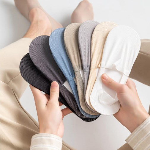 【10 par w 6 kolorach można nosić przez tydzień】 Niewidoczne skarpetki dla mężczyzn