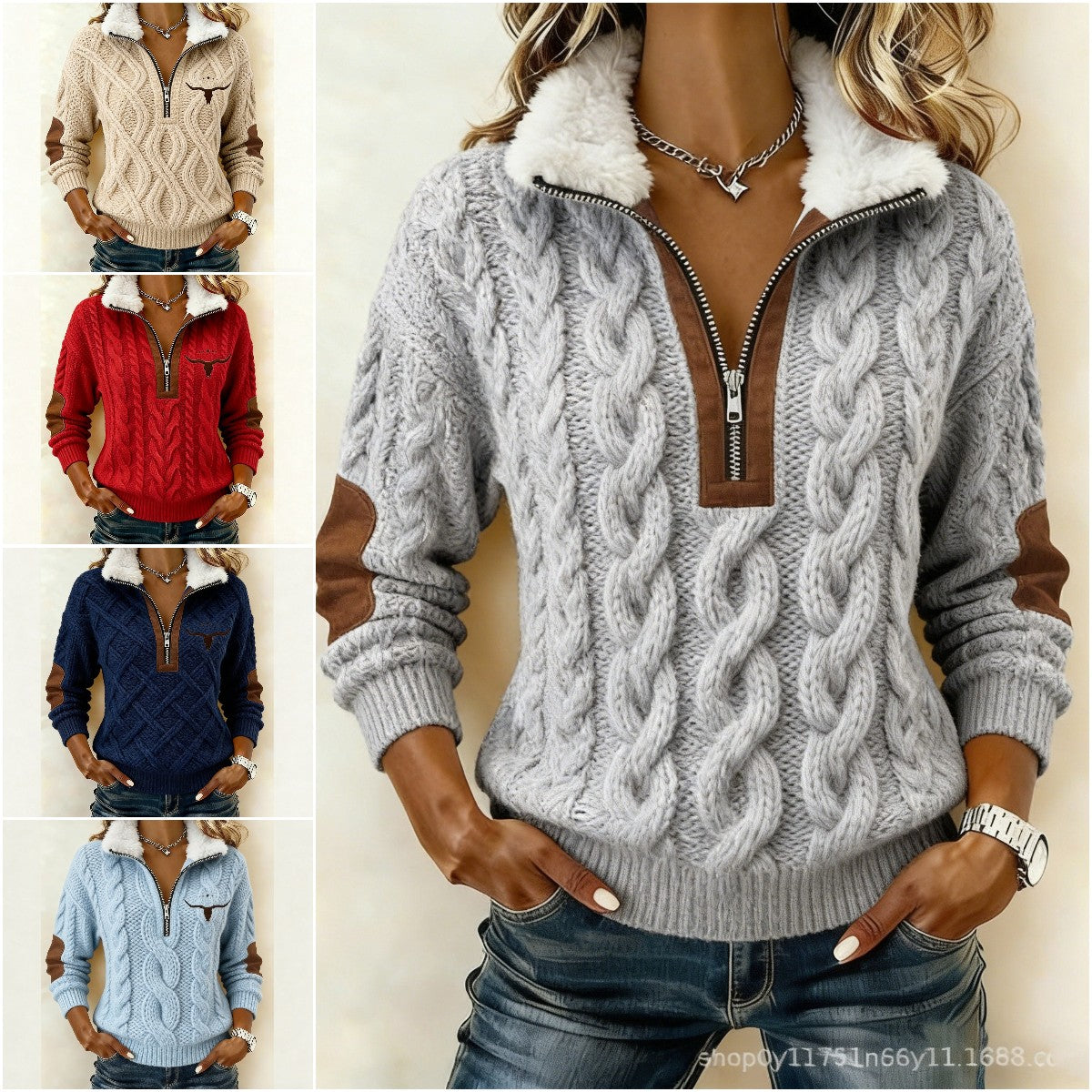 🔥🔥 Elegantna ženska pletenina z dolgimi rokavi in ohlapnim krojem