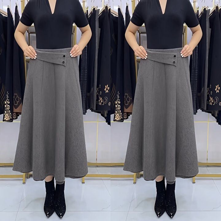 👗🎀【Płatność przy odbiorze】【S-4XL】Spódnica midi z wełny na jesień/zimę